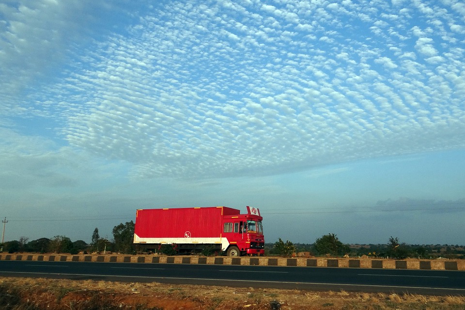 Czerwona ciężarówka